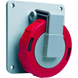 Розетка кабельная силовая панельная с угловым фланцем 432RAU6W, 32A, 3P+N+E, IP67, 6ч 2CMA166982R1000 ABB