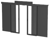 Компл. дв. раздв. 47U 1200 черный ZP-FD05-47U-1200 by ZPAS ITK