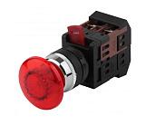 Кнопка AEА-22 грибок красный BBG30-AEA-K04E d22мм 1з+1р (10/400/3200) Б0045632 ЭРА
