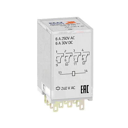 Изображение товара Реле промежуточное OptiRel G RP55-34-240-6-CO 281115 КЭАЗ
