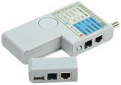 Тестер для витой пары 4в1 RJ45/RJ11/BNC/USB с элем. пит. WH3468 ITK