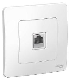 Розетка RJ45 компьютерная BLANCA скрытой установки кат.5e в сборе  белый BLNIS045001 Systeme Electric