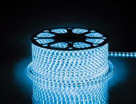 Лента светодиодная 60SMD(2835)/м 4.4Вт/м 230В IP65 100m, синий, LS704 с 2 сетевыми шнурами, 2 заглушками, 2 коннекторами,10 крепежами в комплекте 26242 Feron