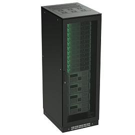 Напольный шкаф 42U 800х1000 двери перфорированная/перфорированная, укомплектован вводом и заглушками RAL 9005 R5IT4281PFB DKC