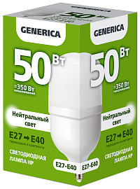 Лампа светодиодная HP 50Вт 230В 4000К E27-E40 GENERICA
