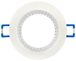 Светильник встраиваемый декоративный DK109 WH/CL MR16 GU5.3 белый прозрачный Б0058406 ЭРА