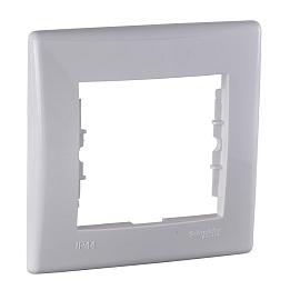 Рамка для розеток и выключателей одиночная, бел. IP44 Sedna SDN5810121