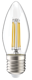 Лампа светодиодная 7 Вт LED C35 свеча прозрачная 230В 3000К E27 серия 360° LLF-C35-7-230-30-E27-CL IEK