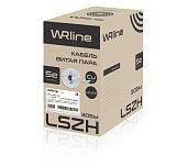 Витая пара неэкранированная U/UTP кат.5e 4x2x0,50 (24 AWG) LSZH нг(A)-HF Серая одножильная внутренняя WR-UTP-4P-C5E-LSZH-GY WRline 505750