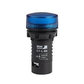 Лампа светодиодная синяя 24 В AC/DC XB7EV06BP C7-L-B6  362152 КЭАЗ