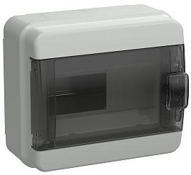Бокс пластиковый КМПн- 8 IP65 навесной TEKFOR черн. прозр. дверь 178х204х114 TF5-KP72-N-08-65-K03-K02 /уп.1шт/ IEK