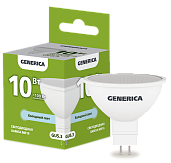 Лампа светодиодная MR16 софит 10Вт 230В 6500К GU5.3 GENERICA
