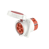 Розетка кабельная силовая панельная IP67 125A 3P+E+N 400В DIS41512567 DKC