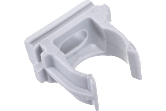 Изображение товара Скоба  ф25мм Держатель труб с защелкой Полипропилен серый ELO102051000014 Turmalion