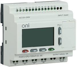Логическое реле PLR-S. CPU1004(R) 24В DC с экраном PLR-S-CPU-1004R-DC-BE ONI