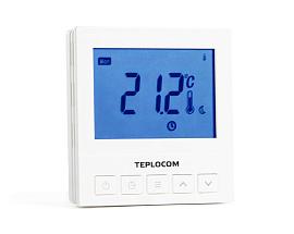 Термостат комнатный проводной, прогр., реле 250В, 3А Teplocom TS-Prog-220/3A Бастион