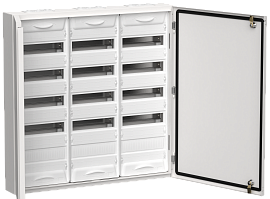 Корпус металлический ЩРн-180 (3х60) 835х830х140мм IP54 белый (две двери)  TITAN 5  TI5-50-N-3X060-54IEK