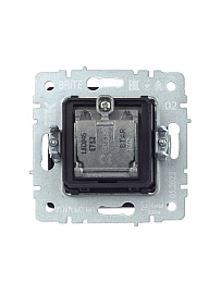 Розетка  двойная TV+SAT РТВ/РСп12-БрЧ черный BRITE  BR-AF20-O-K02 IEK