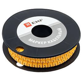 Маркер-кабельный 6,0кв.мм "3" (к-500ед) (ЕС-3) (plc-KM-6-3)/1рул/ EKF