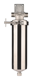 Корпус магистрального фильтра 10 SL 1/2" нержавеющая сталь HSG-10SL Гидротек 9001