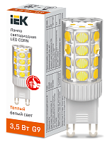 Лампа светодиодная CORN капсула 3,5Вт 230В 3000К керамика G9 IEK