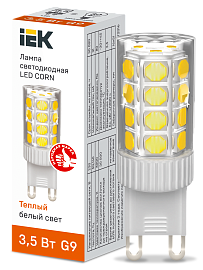 Лампа светодиодная CORN капсула 3,5Вт 230В 3000К керамика G9 IEK