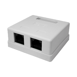 Компьютерная розетка 8P8C (RJ-45), UTP, 6, 2 порта 10-0310 SUPRLAN