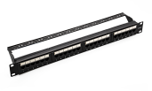 Патч-панель 19", 24хRJ-45, UTP, 6, 1U 10-0427 SUPRLAN