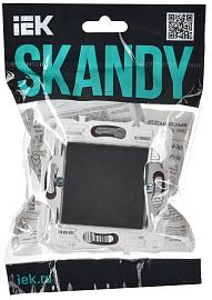 Выключатель 1-клавишный 10А SK-V01G графит SKANDY SK-V10-0-10-K53 IEK