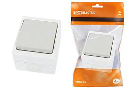Выключатель 1-кл. открытой установки IP54 10А "Вуокса" SQ1803-0001 TDM
