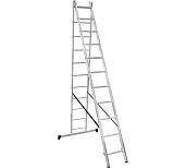 Лестница двухсекционная NV1220 2х11 ступеней, 2,92-5,00 м; алюминий Новая высота 1220211