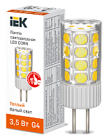 Лампа светодиодная CORN капсула 3,5Вт 230В 3000К керамика G4 IEK