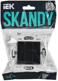 Выключатель 3-клавишный 10А SK-V11Bl черный SKANDY SK-V30-0-10-K02 IEK