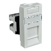 Розетка компьютерная QUADRO RJ-45 QD 45x22,5 (HB) белая KOPOS