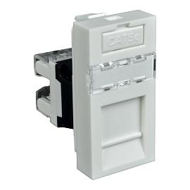 Розетка компьютерная QUADRO RJ-45  QD 45x22,5 (HB)  белая KOPOS