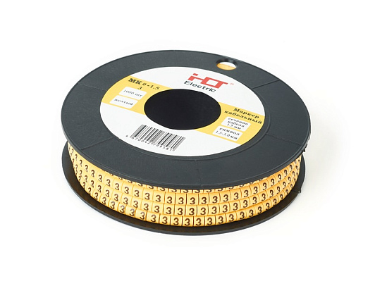 Изображение товара Маркер МК0- 1,5mm символ ""3""  (1000шт/упак) 084-08-04 HLT