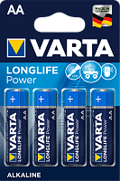 Элемент питания LR6 (АА) High Energy/LONGLIFE Power 1.5В бл/4 (4906 113 414) батарейка щелочная 4906121414 VARTA