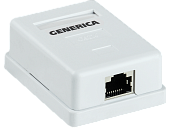 Розетка RJ45 компьютерная настенная кат.5E FTP 1 порт GENERICA белый CS2-1C5EF-12-G IEK