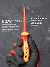 Отвертка Expert PH2x100 мм 1000В EKF PROxima ph-2-100-exp-in