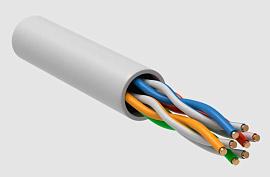 Витая пара U/UTP кат.5E 24AWG 4 пары PVCLS нг(А)-LSLTx (305м) белый РФ/Т GENERICA BC1-C5E04-128-305-T-R-G
