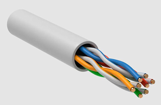 Изображение товара Витая пара U/UTP кат.5E 24AWG 4 пары PVCLS нг(А)-LSLTx (305м) белый РФ/Т GENERICA BC1-C5E04-128-305-T-R-G