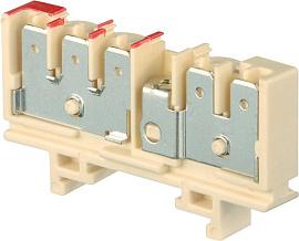Клемма HD6/9.2G.3G quick-connect (fast on) 6,3x0,8мм, 6 мм. кв., 2 цепи (3 вертикальные + 2 вертикальные с тестовым гнездом) 1SNA160564R0100 TE Connectivity