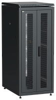 Шкаф сетевой 19" 28U 600х800мм двери передняя двустворчатая перфорированная задняя перфорированная черный LINEA N LN05-28U68-2PP ITK