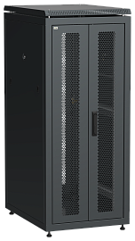 Шкаф сетевой 19" 28U 600х800мм двери передняя двустворчатая перфорированная задняя перфорированная черный LINEA N LN05-28U68-2PP ITK