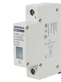 Ограничитель импульсных перенапряжений ОПС1-C 1п 10/40кА 230В GENERICA MOP20-1-C-G IEK