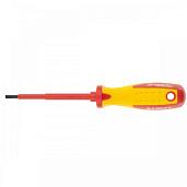 Отвертка шлицевая Insulated, SL4,0x100 мм, CrMo, до 1000 В, двухкомп.рукоятка MATRIX PROFESSIONAL 12916
