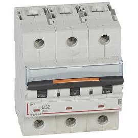Выключатель автоматический DX3 32А 3П трехполюсный D 25кА 409836 Legrand