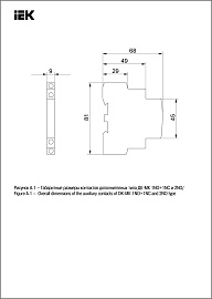 Контакт дополнительный ДК20-КМ 2НО KARAT  MKK00D-DK-20 IEK
