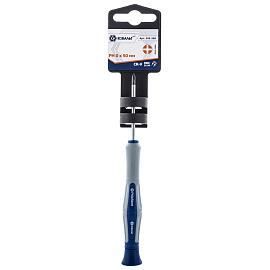 Отвертка для точных работ  Ultra Grip PH 0х50 мм CR-V, двухкомпонентная рукоятка КОБАЛЬТ 245-268
