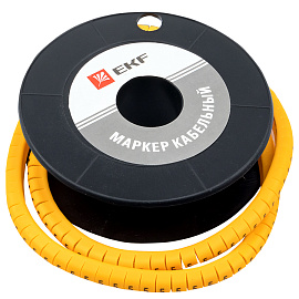 Маркер-кабельный 6,0кв.мм "5" (к-500ед) (ЕС-3) (plc-KM-6-5)/1рул/ EKF